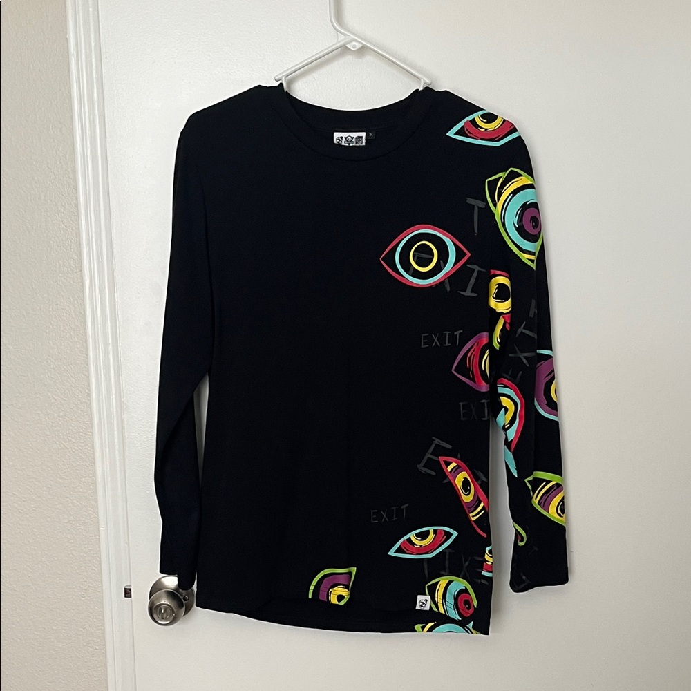 The Amazing Digital Circus Abstraction Longsleeve Black Tee Shirt Small